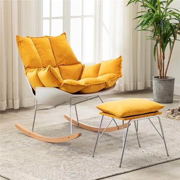 Modern Nordic Casual Rocking Chair - Image 2