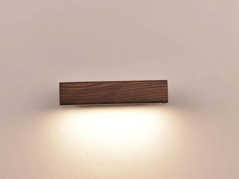 Modern Rotated Nordic Solid Wood Wall LED Lamp - Image 11