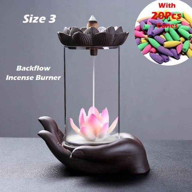 Feng Shui Ceramic Dragon Waterfall Incense Burner - Image 7