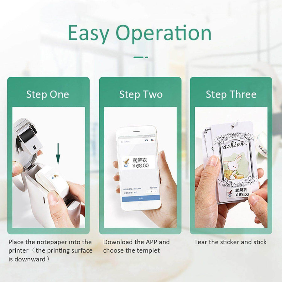 Portable Mini Wireless Label Pocket Printer - Image 6