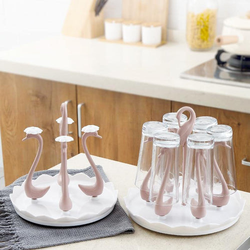 Glass Cup Swan Automatic Drainer - Image 0