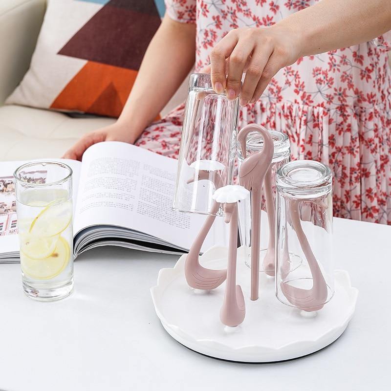 Glass Cup Swan Automatic Drainer - Image 2