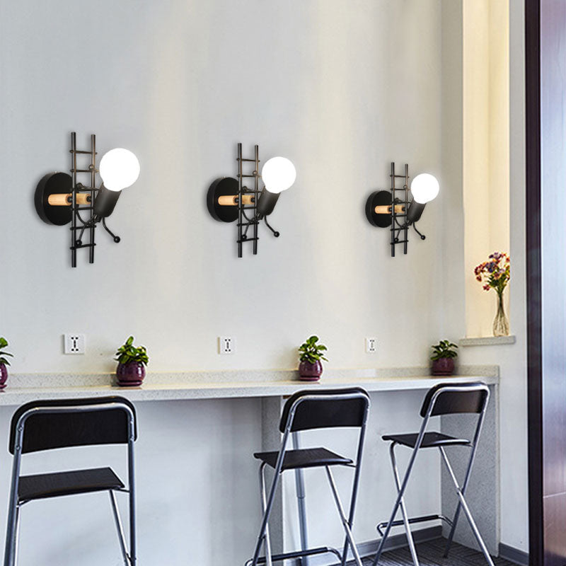 Mini Man Robot Art Wall Lamp - Image 4