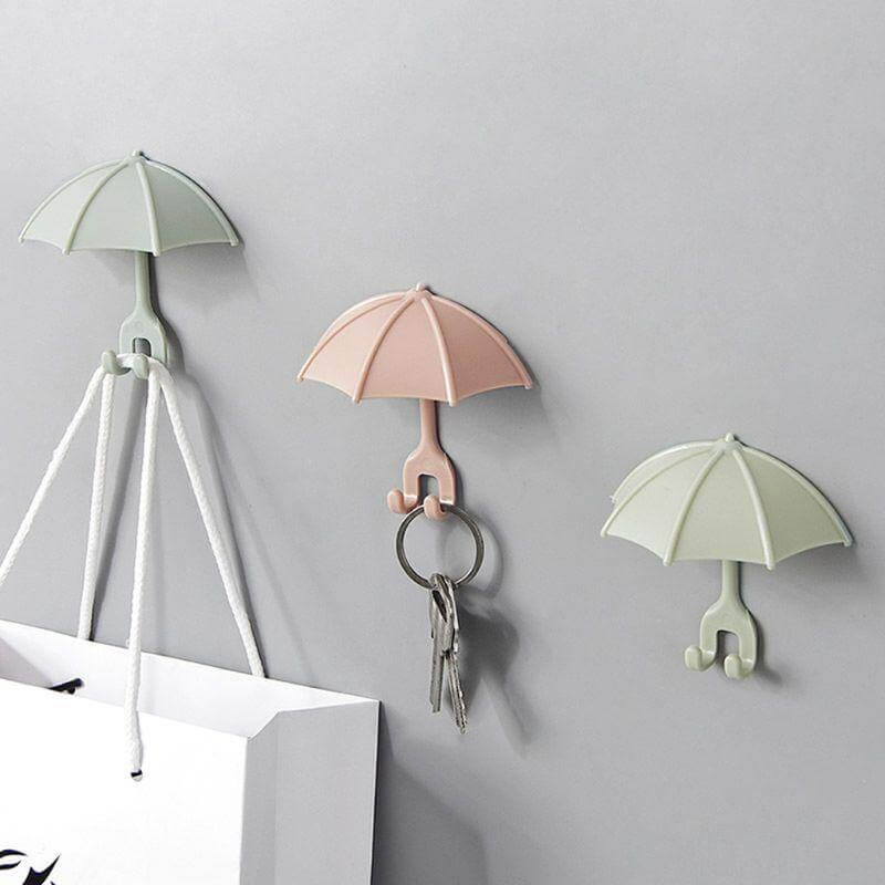 3pcs Set Cute Umbrella Toothbrush Hook - Image 2