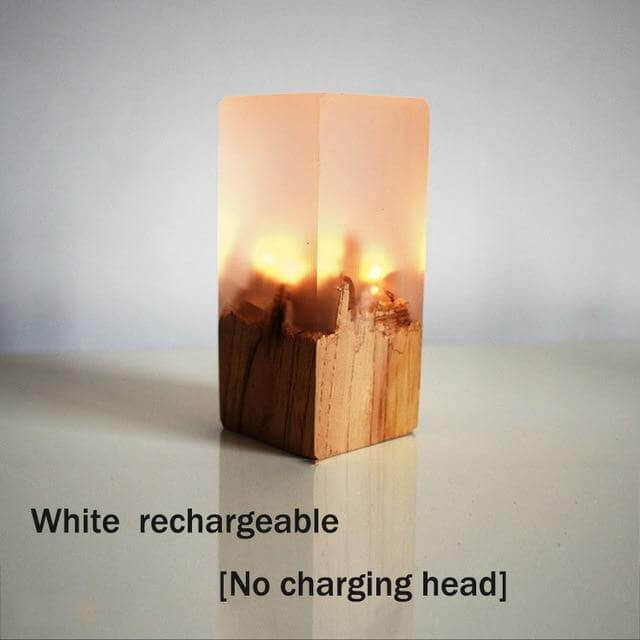 Chargeable Solid Wood LED Night - Image 2