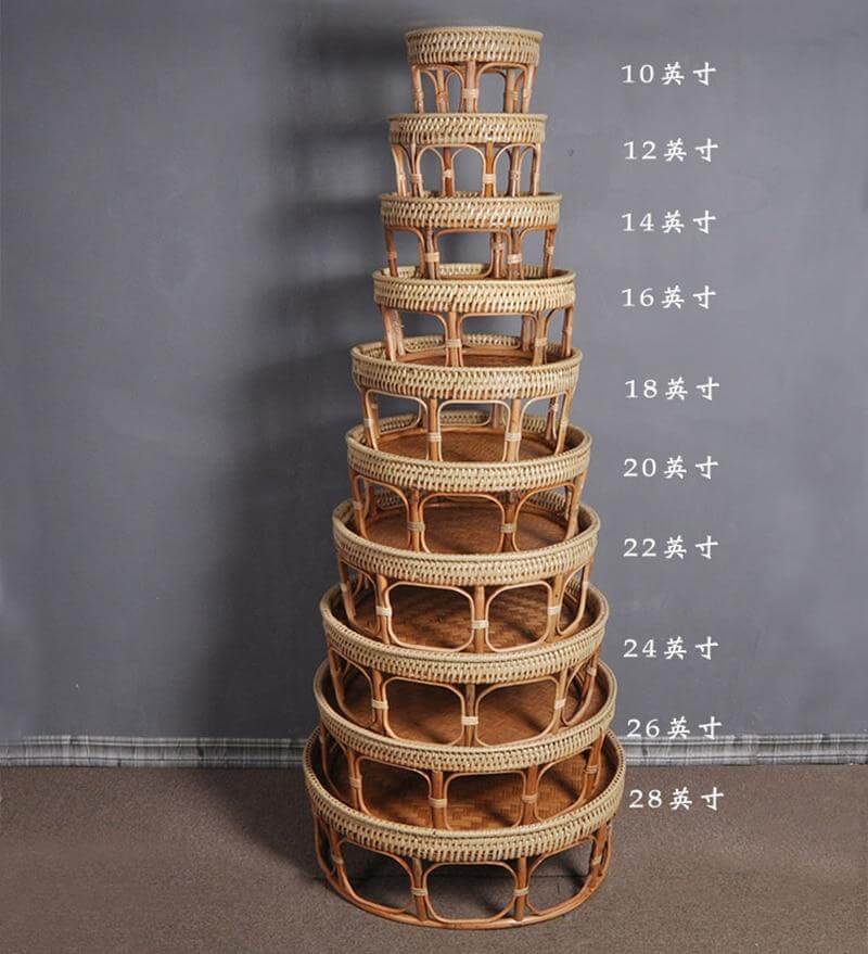 Rattan Picnic Tray Table - Image 13