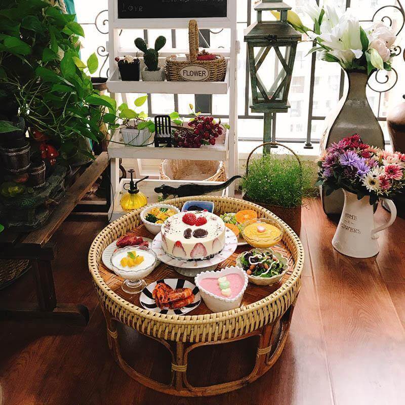 Rattan Picnic Tray Table - Image 12