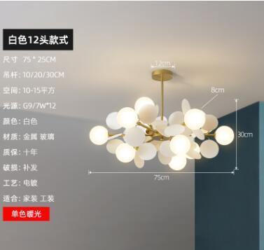 Nordic Multicolor Art Tree Led Pendant Lights - Image 23