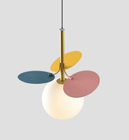 Nordic Multicolor Art Tree Led Pendant Lights - Image 25