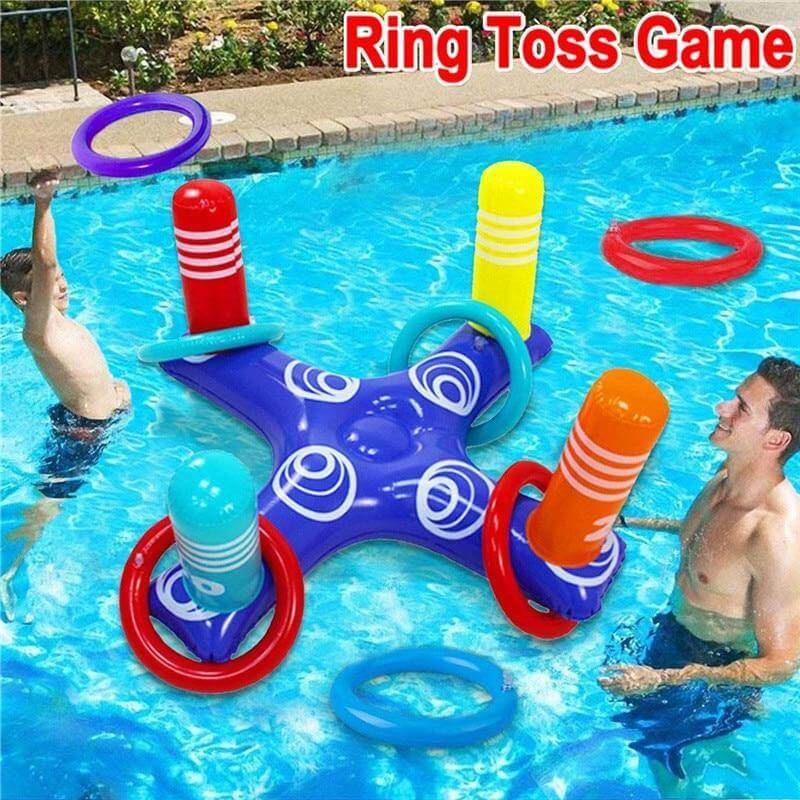 Inflatable Ring Throwing Ferrule Pool Toy - Image 0