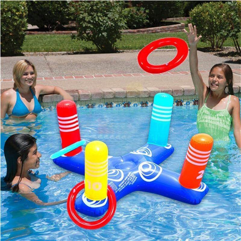 Inflatable Ring Throwing Ferrule Pool Toy - Image 1