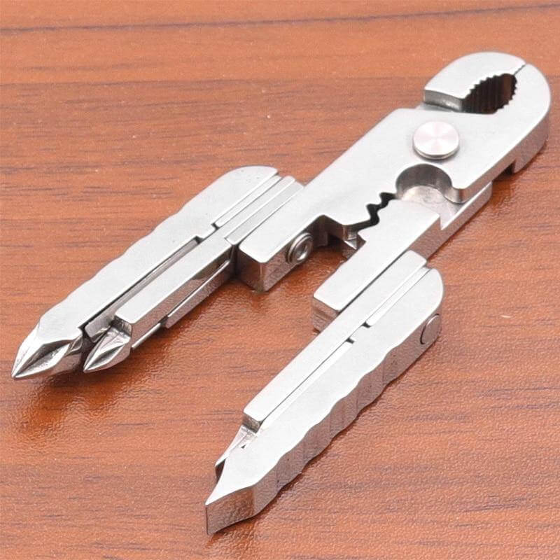 Stainless Steel Multifunctional Camping Keychain Tool - Image 6