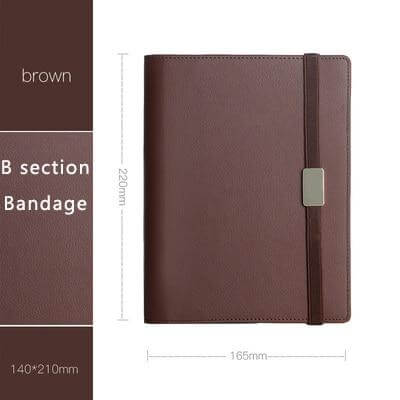 High-grade Pastel Leather Surface Business Notebook - Image 3