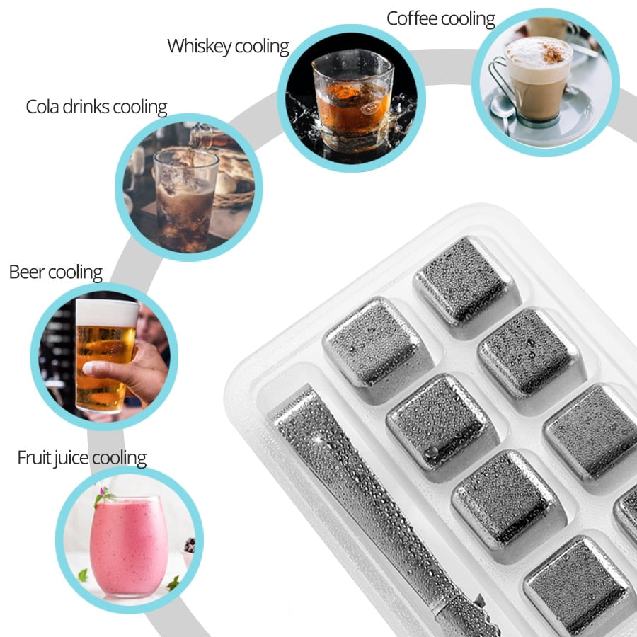 Stainless Steel Reusable Ice Cubes - Image 2