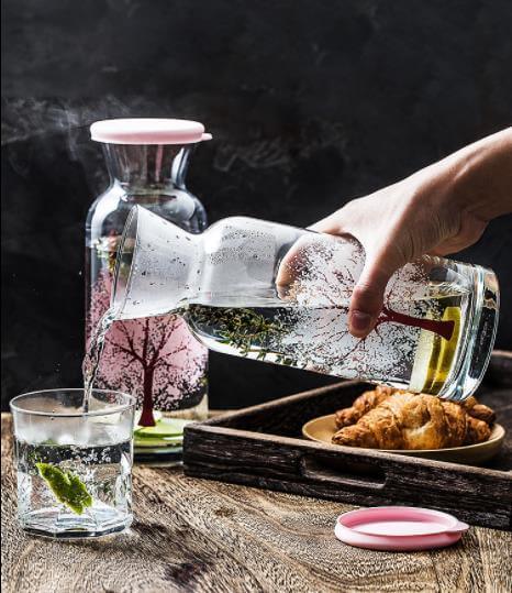 Clementine Glass Cooling Water Bottle - Image 3