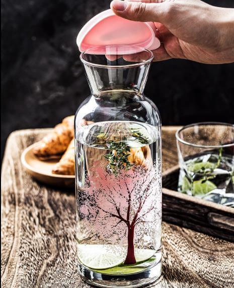 Clementine Glass Cooling Water Bottle - Image 6