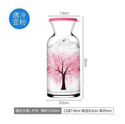 Clementine Glass Cooling Water Bottle - Image 2