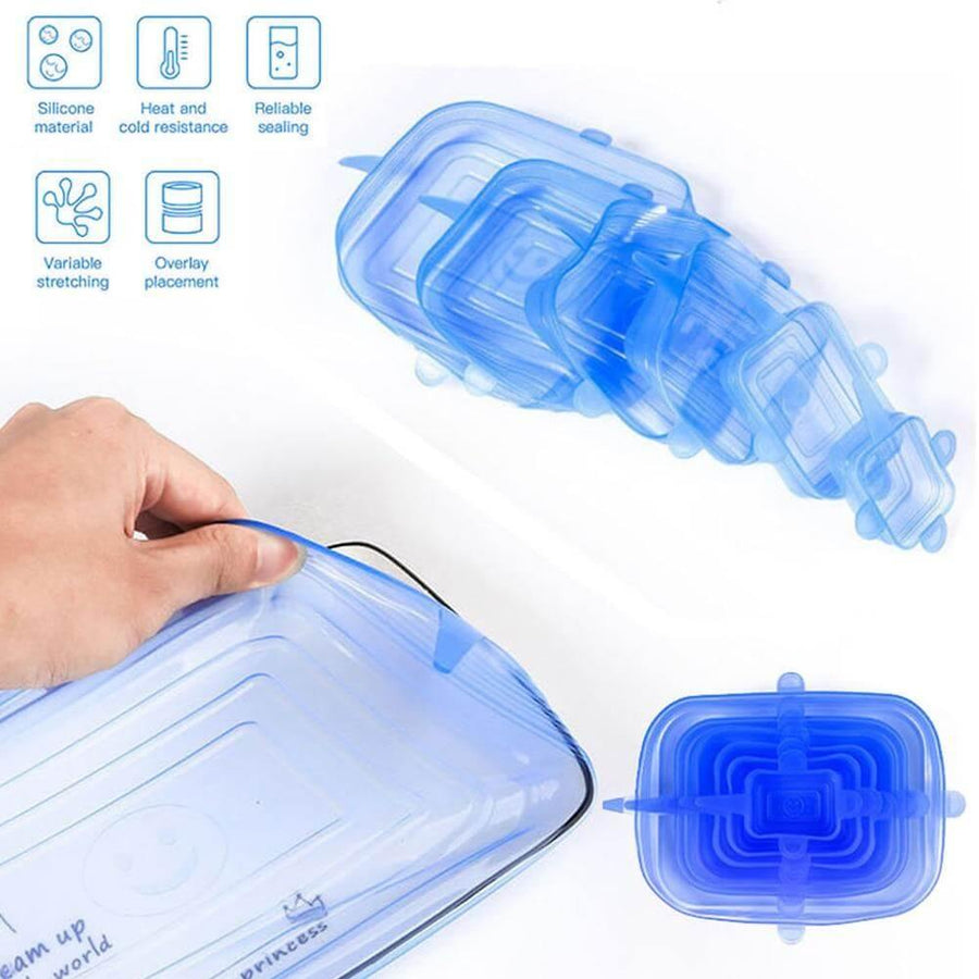 Reusable Durable Silicone Food Cover Lids - Image 4
