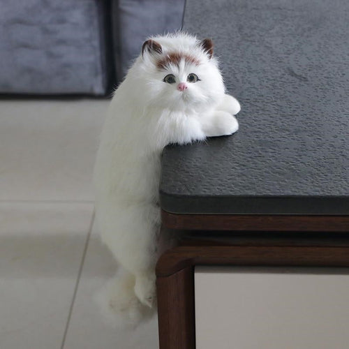 Cute Plush Cat Home Desk Figurine Decor - Image 0
