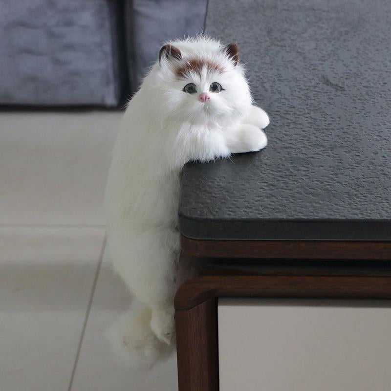 Cute Plush Cat Home Desk Figurine Decor - Image 0