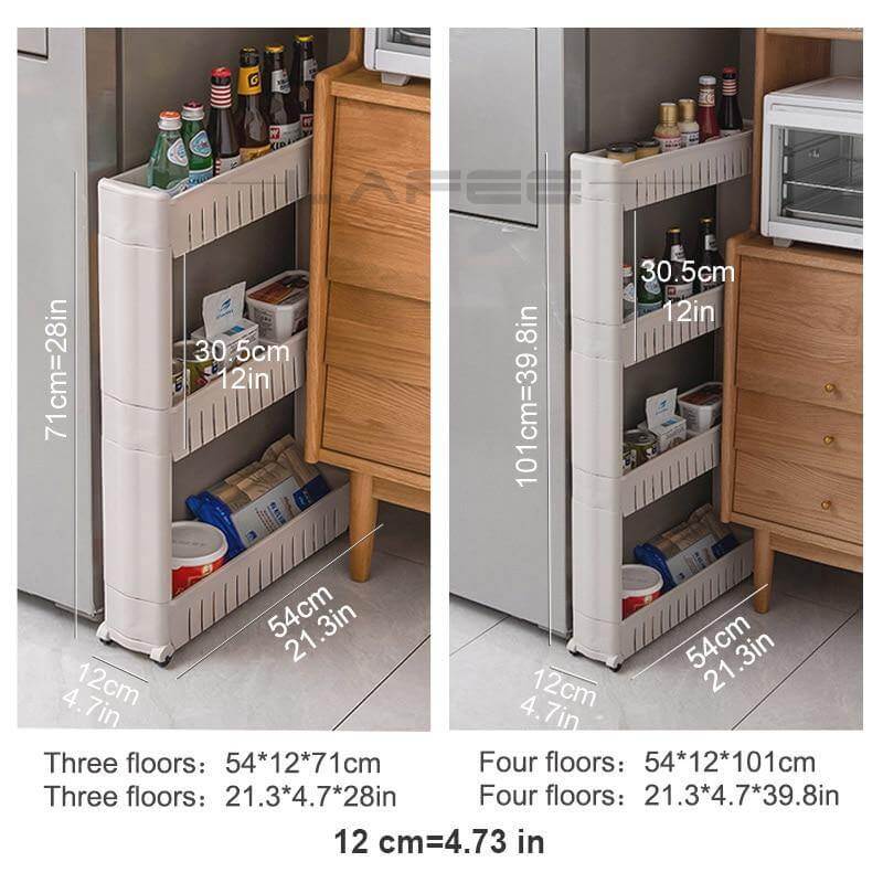 Wheeled Mobile Tiny Storage Shelf - Image 16