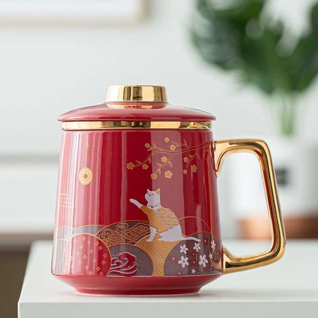 Ceramic Artsy Tea Cup - Image 4