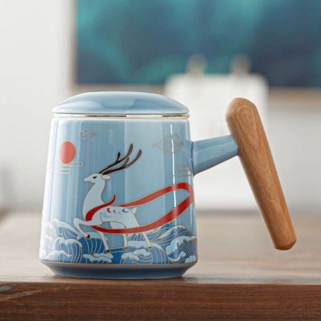 Ceramic Artsy Tea Cup - Image 3