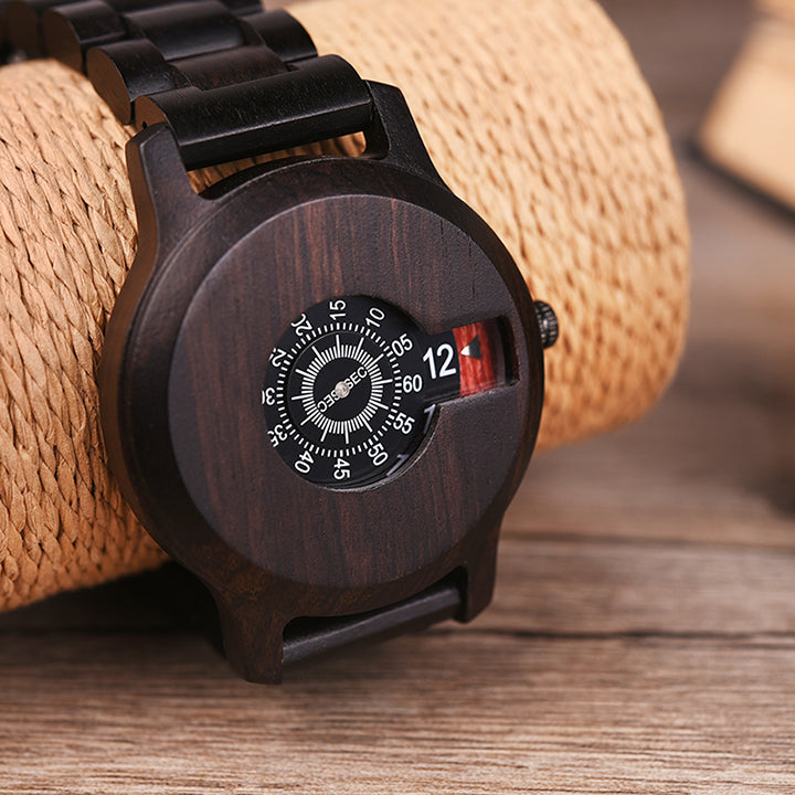 Luxury Wooden Simple Quartz Men Watch - Image 7