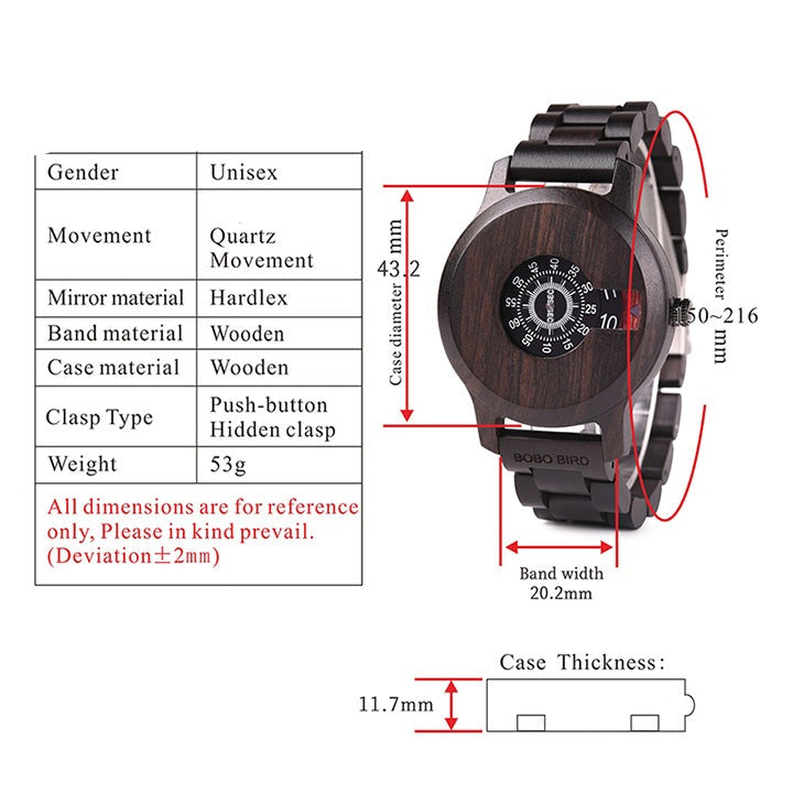 Luxury Wooden Simple Quartz Men Watch - Image 10
