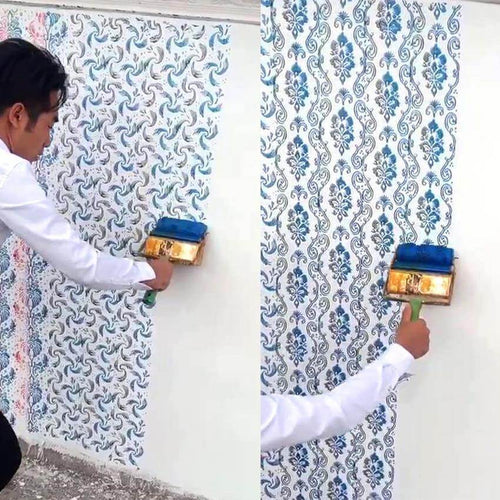 3D Flower Wall Decoration Paint Roller Brush Tool - Image 0