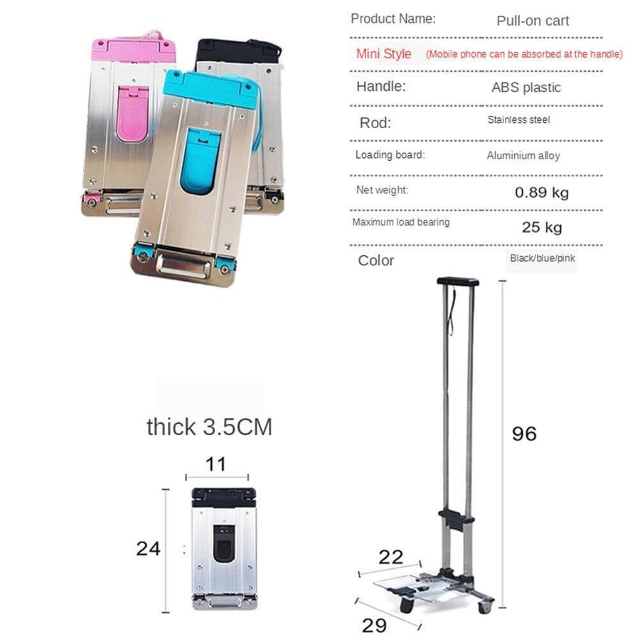 Portable Foldable Push Hand Cart - Image 7