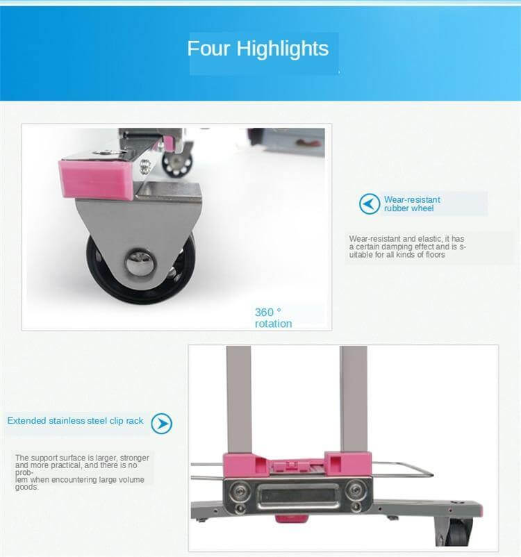 Portable Foldable Push Hand Cart - Image 10