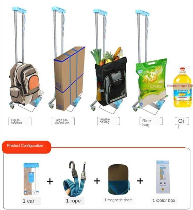 Portable Foldable Push Hand Cart - Image 15