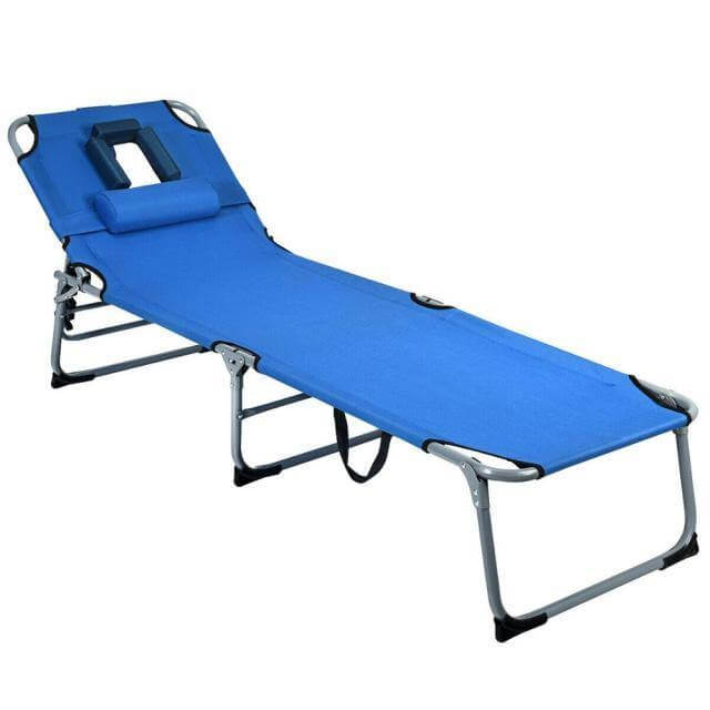 Adjustable Lounge Chair with Face Hole - Image 7