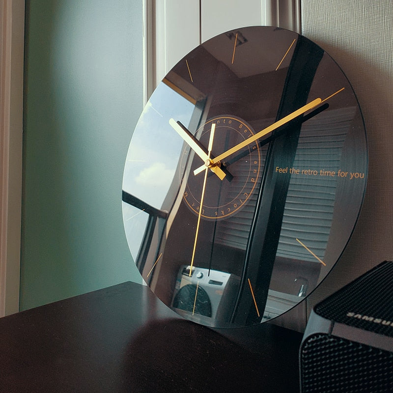 Luxury Nordic Universe Silent Wall Clock - Image 0