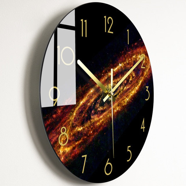 Luxury Nordic Universe Silent Wall Clock - Image 9