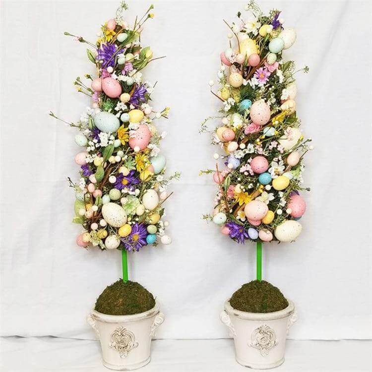 20pcs 3cm Happy Easter Painted Fake Eggs Decoration - Image 3