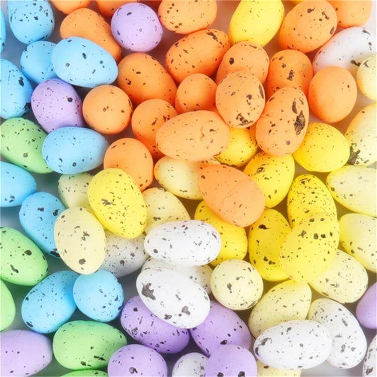 20pcs 3cm Happy Easter Painted Fake Eggs Decoration - Image 4