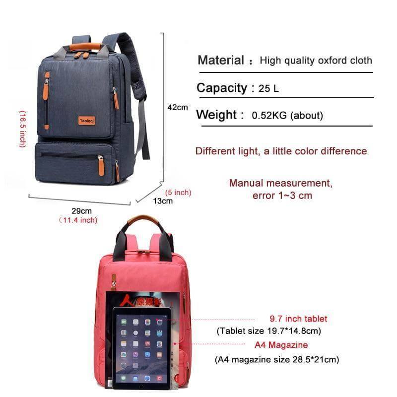 Casual Oxford High Capacity Business Anti-Theft Backpack - Image 16