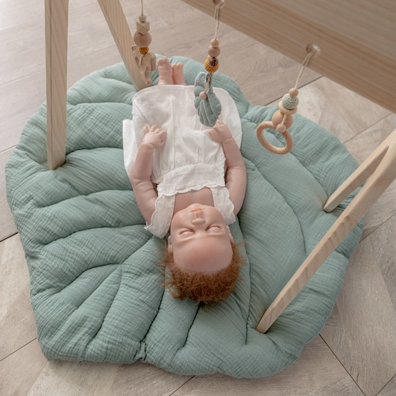 Nordic Modern Leaf Baby Play Mat - Image 1