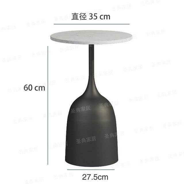 luxury Nordic Iron Metal Bracket Light Side Table - Image 6