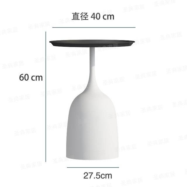 luxury Nordic Iron Metal Bracket Light Side Table - Image 9