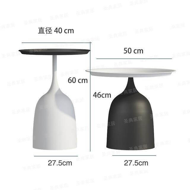 luxury Nordic Iron Metal Bracket Light Side Table - Image 14