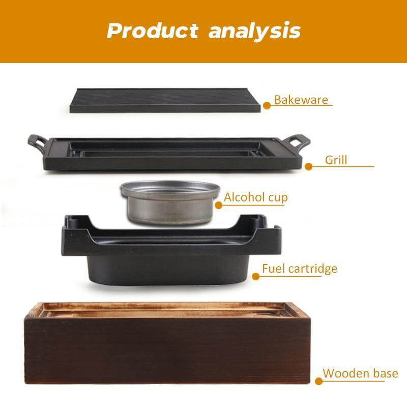 Korean Elegant Wooden Indoor Barbecue - Image 5