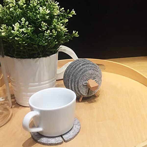 Insulated Non-Slip Sheep Coaster Set - Image 4