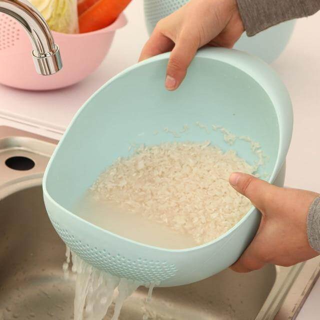 Silicone Rice Bowl Drain Basket - Image 1