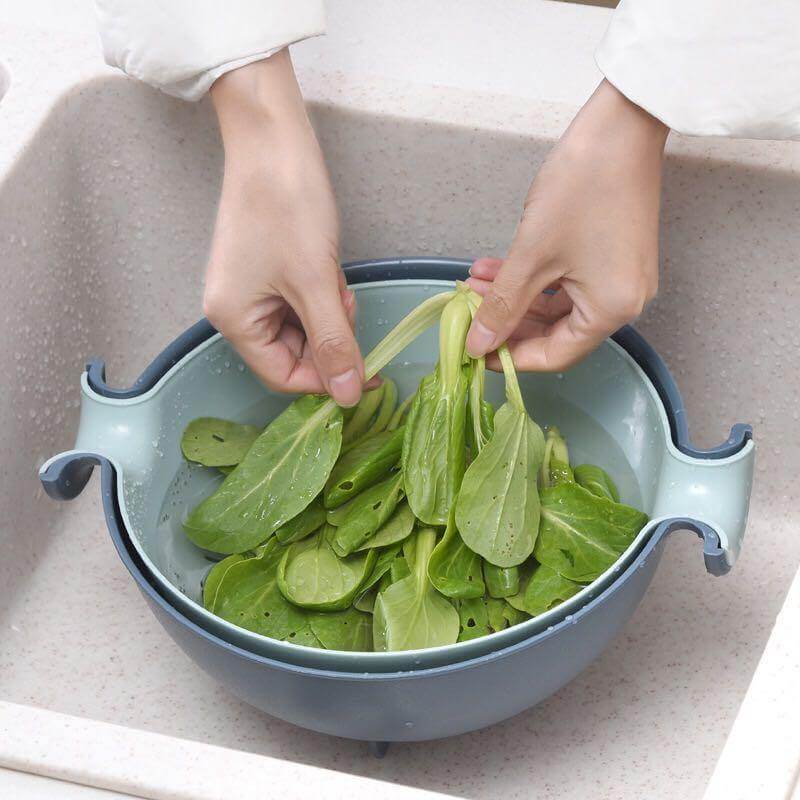Pastel Double Drain Basket Bowl - Image 5