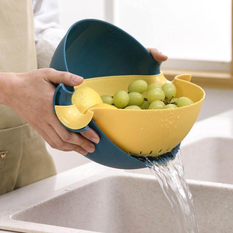 Pastel Double Drain Basket Bowl - Image 4