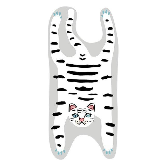 Colorful Cartoon Wild Animals Bedroom Rug - Image 5