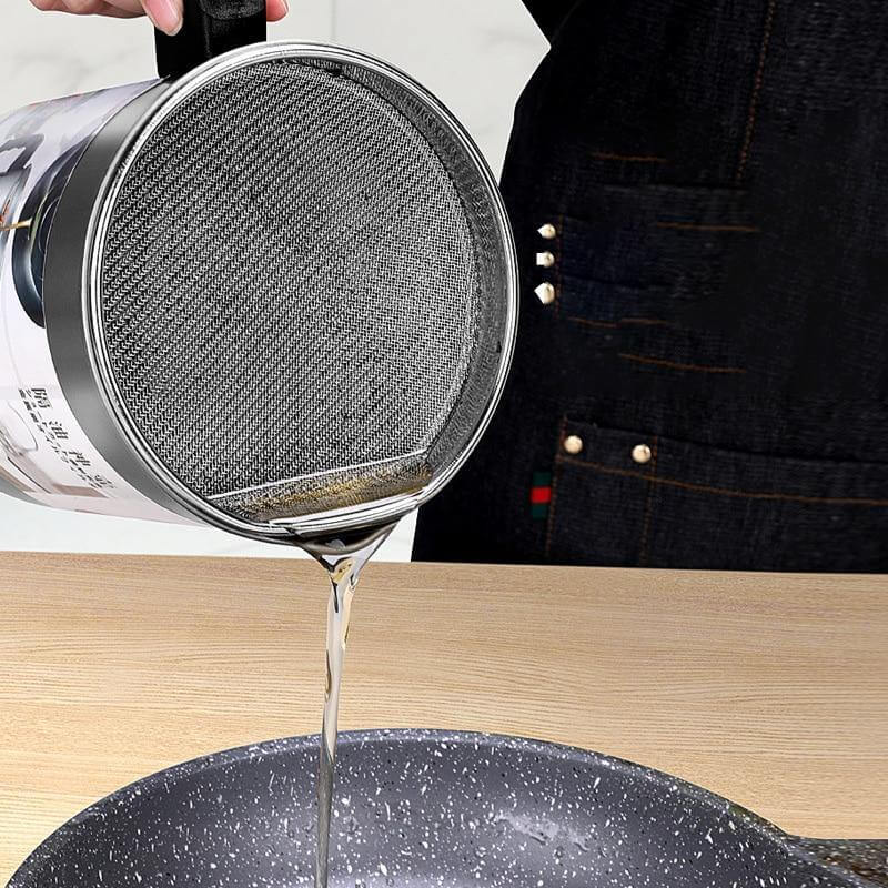 Stainless Steel Large Capacity Oil Filter Pot - Image 4